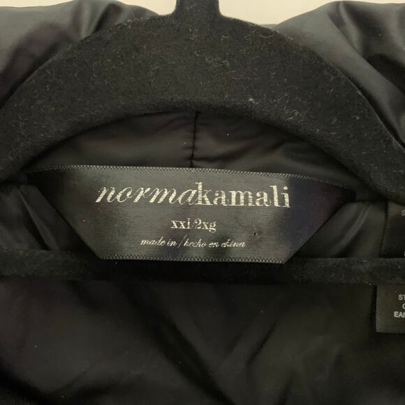 NORMA KAMALI Coat 2X Sleeping Bag Car Coat Puffer Packable Belted Snap Closure - Picture 15 of 16